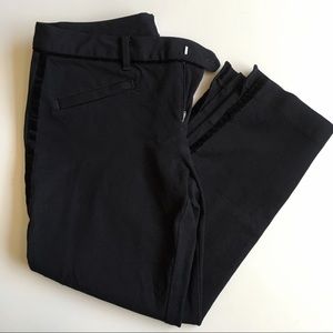 Gap Skinny Ankle Black Pants w/ Black Side Stripes
